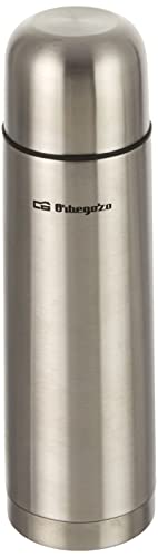 Orbegozo TRL 560 - Termo para líquidos, temperatura fría o caliente, fabricado en acero inoxidable, tapón con pulsador dosificador, 500 ml