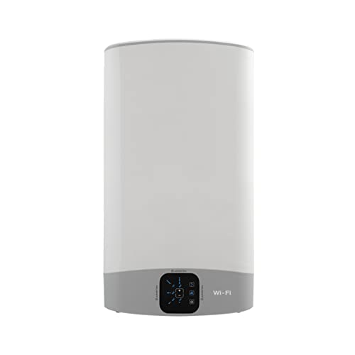 Ariston, Velis Wifi - Calentador de Agua Electrico, Horizontal y Vertical, Termo Electrico 50 Litros Plano, 50,6x27,5x77,6 cm - Fabricado para Instalación en España (Clase de Eficiencia Energética B)