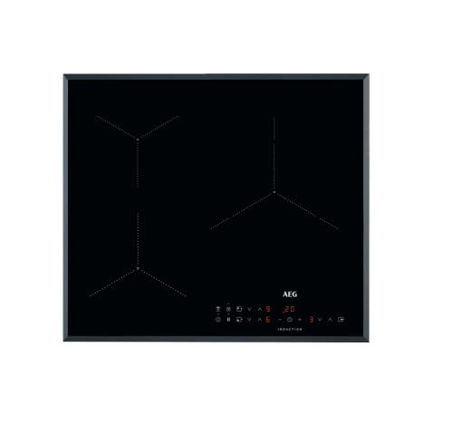 AEG ILB63335FB Placa inducción extraplana, 3 zonas, Función Pausa, Temporizador, Detección recipiente, Calentamiento rápido, Conexión automática, Control táctil, Sin marco, Negro, 60 cm