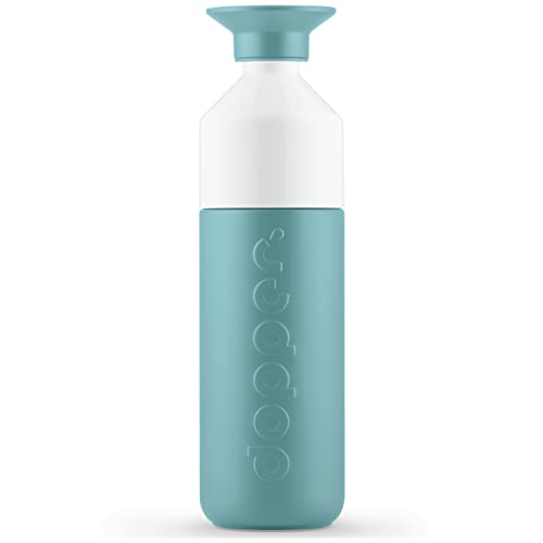 Dopper Insulated Bottlenose Blue Botella Isotérmica - Botella Agua 350ml - Termo para café - Botella de acero inoxidable - Botella deportiva - 24 horas fría, 9 horas caliente