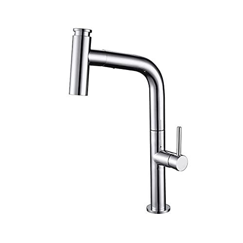 Mainen Grifo de Cocina de Cobre con Cabezal de Ducha Grifo extraíble Grifo de Cocina Grifo Mezclador Mezclador Monomando Giratorio 360 ° Grifo para Lavabo con vajilla Ducha Grifos de Descarga