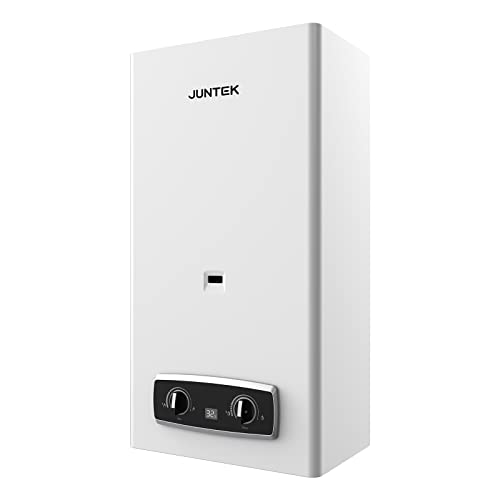 Calentador de agua sin tanque de gas butano, JUNTEK 11L 22KW Calentador de agua caliente instantáneo bajo demanda para interiores