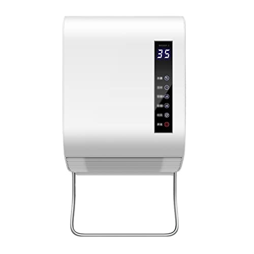 Termoventilador Calentadores eléctricos de montaje en pared, 220 0W PTC Calentador de cerámica, calentador de espacio de baño, DIRIGIÓ Pantalla táctil y control remoto, 3 modos, 9H-Timer Calefactor el