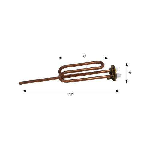 SPEEM | Resistencia para termo 1.5 KW 230V | Resistencia para calentador electrico | Resistencia blindada para acumulador, calentador y caldera de agua electrica | Resistencia para termo electrico