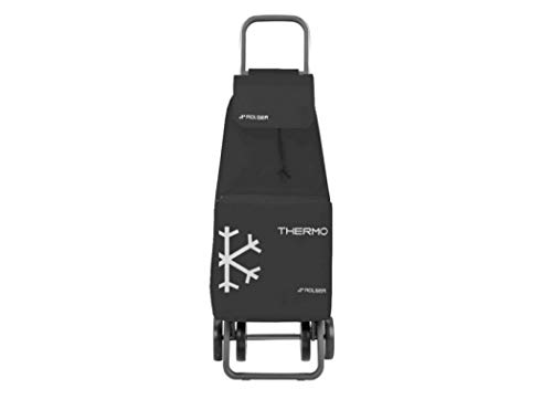 Rolser Carro de Compra SAQ027 Color Negro, Saquet Termo LN Dos+, Textura, 108
