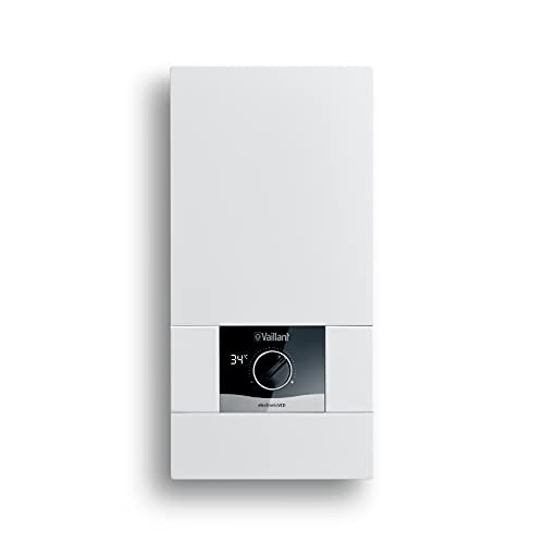 Vaillant electronicVED 0010023780 - Calentador de agua electrónico (27 kW, resistente a la presión, pantalla digital, temperatura de salida precisa, regulación continua)