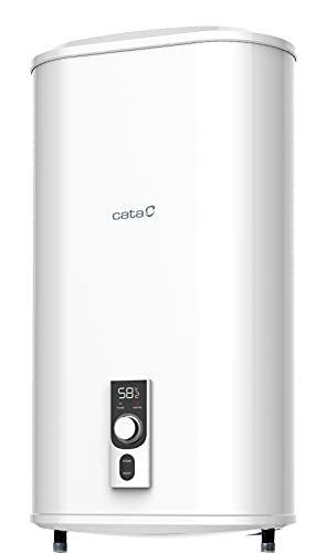 Cata | Modelo CTRS-50-REV SLIM | Termo Eléctrico | Capacidad de 47 Litros | Acero de Esmalte de Titanio Vitrificado a 850º C | Dimensiones: 860 x 470 x 250 mm | Superaislamiento