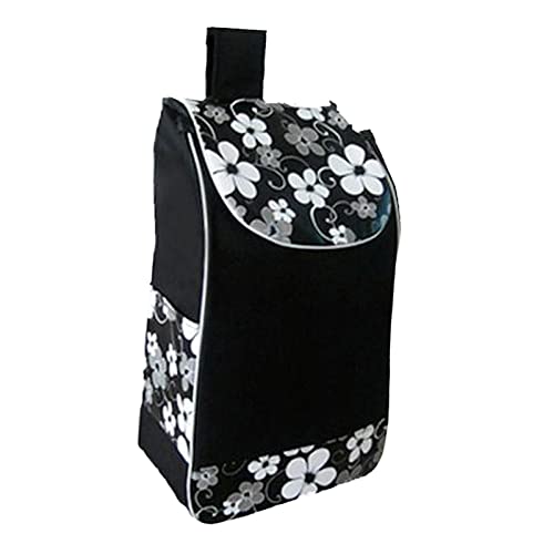 BaoT8YLu Bolsa de Compras de Tela Oxford Bolsa de Reemplazo Resistente para Carro de Compras Carro de Compras(Negro)
