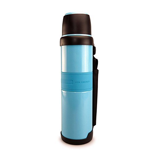 smardy Termo de acero inoxidable azul - 1200 ml - con Ion Energy - doble pared - estanco - reutilizable - frío y calor