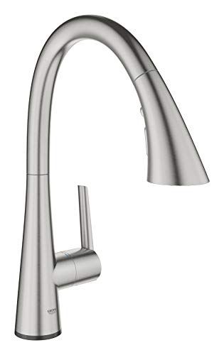 Grohe Zedra Touch - grifo de cocina con tecnología touch, caño en C y triple spray (30219DC2)