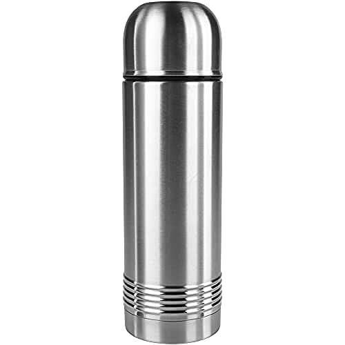 Emsa 618701600 Matraz de vacío Senator, termo, taza de café móvil, 700 ml, taza térmica, taza aislante, cierre Safe Loc, acero inoxidable