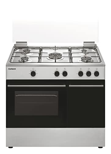 Corberó CC510GB90X Cocinas Portabombona Dimensiones 80x90x60, Capacidad 60L, Gas Butano, Color Inox, 5 Fuegos