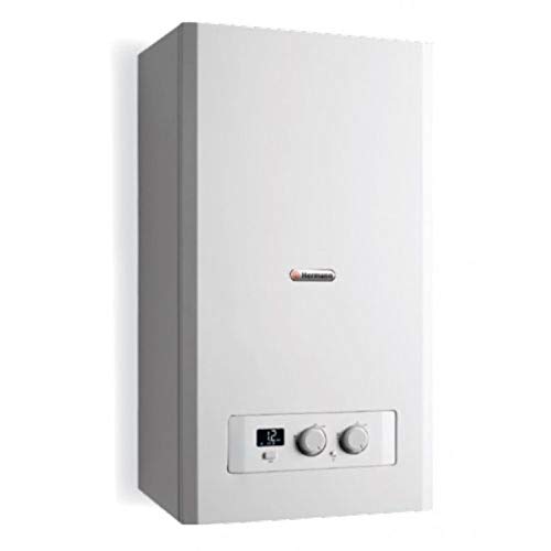 Caldera mural de condensación a gas Hermann Micraplus Condens 25, potencia térmica de 25 kW, mixta para calefacción, ACS, clase energética A+, 70 x 39 x 28 centímetros (referencia: 0010015680)