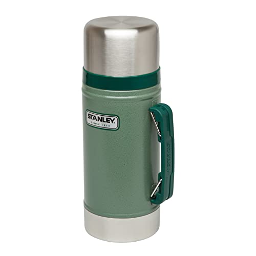 Stanley Classic Legendary Fiambrera Termica 0.7L Green – Termo para comida de Acero Inoxidable Sin BPA - Caliente Durante 15 Horas - Tapa Doble que Sirve de Taza - Apto Para Lavavajillas