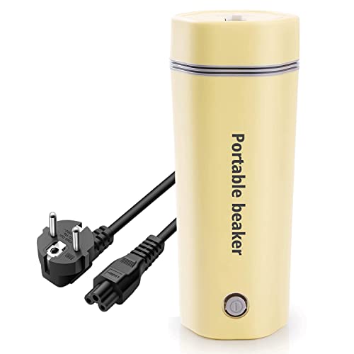 Hervidor de agua portátil de viaje, termo eléctrico pequeño, taza de calefacción/botella, cafetera personal, caldera de agua caliente de ebullición rápida, calentador y calentador de agua de 350 ml