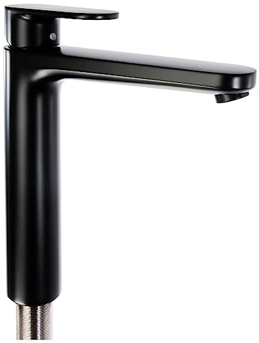 hansgrohe Vernis Blend Grifo monomando de lavabo 190, sin vaciador automático, negro mate, 71582670