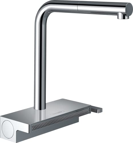 Hansgrohe Aquno Select M81 Grifo monomando de cocina 250, caño extraíble, 2 tipos de chorro sin sBox, cromo, 73836000