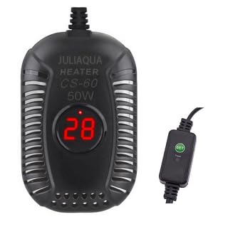 JULIAQUA Calefacción Acuario con Pantalla de Temperatura Eco Calentador Ajustable 25W/ 50 W/100 W/150 W (150W)