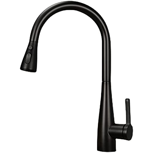 Mainen Grifo de detección de Tacto Grifo de Cocina Grifo de Cocina con Ducha Grifo de Lavabo Giratorio de 360 ​​° Extensible Grifo Mezclador Grifo de Lavabo Monomando Grifo Negro