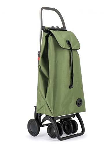Carro Rolser I-MAX MF 4 Ruedas 2 Giratorias Plegable - Kaki