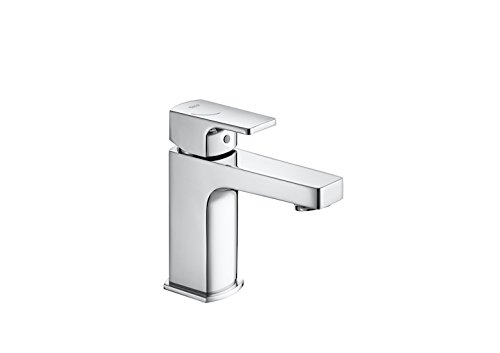 Roca,L90,Grifería monomando compacto para lavabo con desagüe click-clack y cuerpo liso, Cold Start,A5A3B01C00