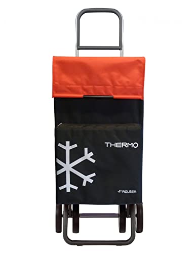 Rolser Carro Compra, Negro/Rojo, 41x34x106cm