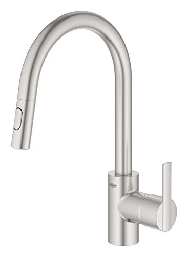 GROHE Feel Quickfix - Grifo de fregadero extraíble, acero, ref. 31486DC1