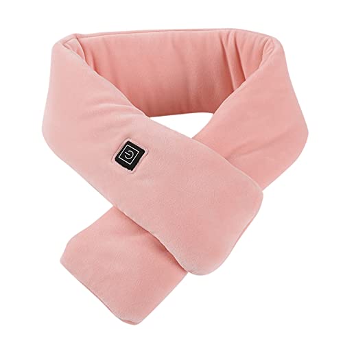 Calentadores De Gas Natural Precios Nueva Bufanda de calefacción Inteligente Bufanda de calefacción de Invierno Mantón cálido Bufanda de Color Bufanda cálida para Hombres y Mujeres (Red, One Size)