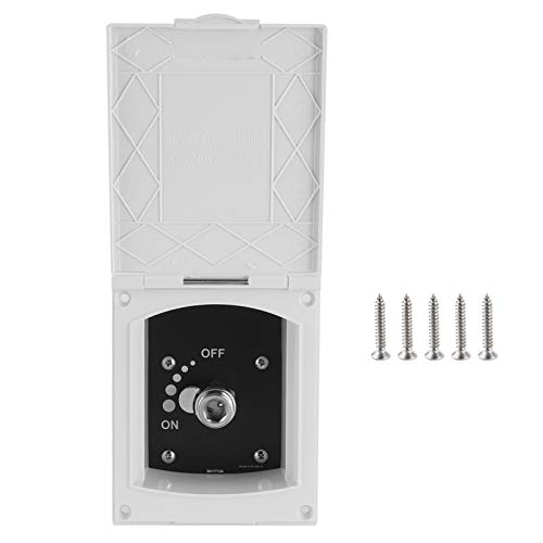 Ducha para Caravana,Caja de Ducha Exterior para Caravana,Kit de Caja de Ducha Exterior Abs Interruptor de Frío Caliente, Sin Manguera de Ducha/Cabezal,para Caravana, Caravana, Barco Marino