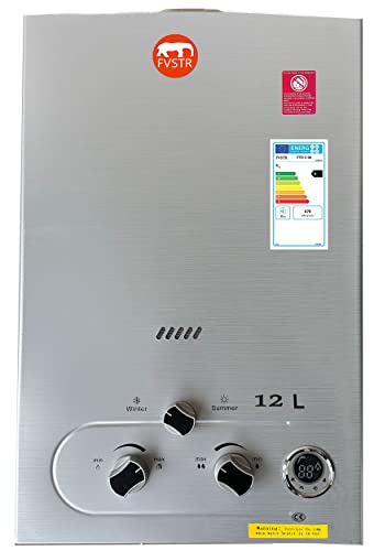 Calentador de agua sin tanque Propano 12L 3.2 GPM 24 KW Calentador de agua a pedido de acero inoxidable Propano apto para uso doméstico en vehículos recreativos al aire libre