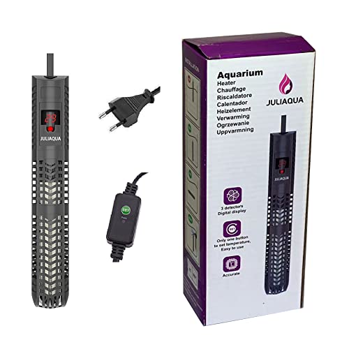 JULIAQUA - Calentador para Acuario Calentador de Acuario ecológica Ajustable 50 W/100 W/200 W/300 W/500 W(500 W)