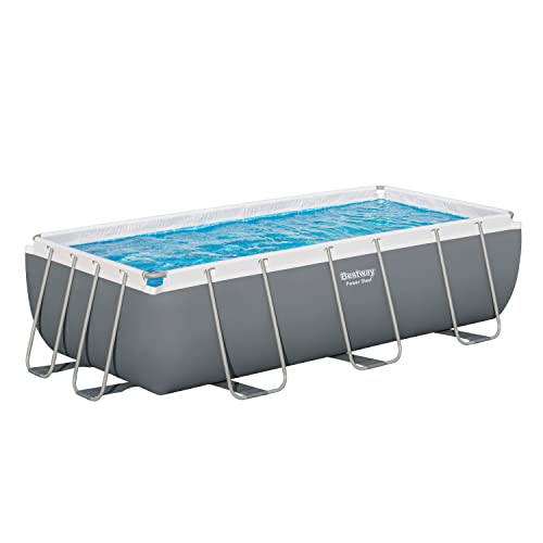 BESTWAY Piscina Desmontable Tubular Power Steel 404x201x100 cm Gris