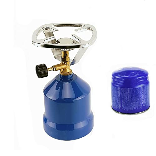 hornillo Portátil Con Bombona De Gas Incluida kit Supervivencia Apagón Hornillo Con Cartucho Gas Camping De 190g Cocina De Gas Portátil Estufa De Gas Cocina De Gas Butano Con Un Fogón Infernillo