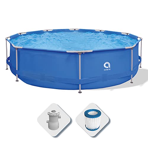 Avenli - Piscina Redonda con Estructura Sirocco Azul, Azul