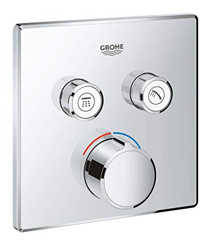 Grohe SmartControl - Grifo Cuadrado con 2 salidas, color cromo (Ref.29148000)