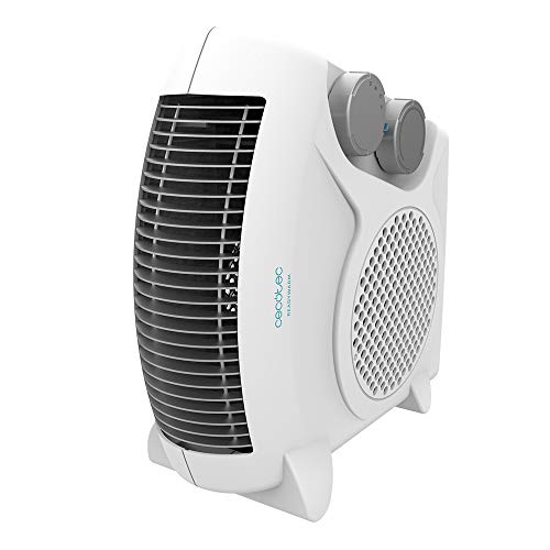 Cecotec Calefactor Eléctrico de Baño Bajo Consumo Ready Warm 9820 Force Dual. Termoventilador, 2000 W, Termostato Regulable, 3 Modos de funcionamiento, Sistema de Seguridad, 15 m2