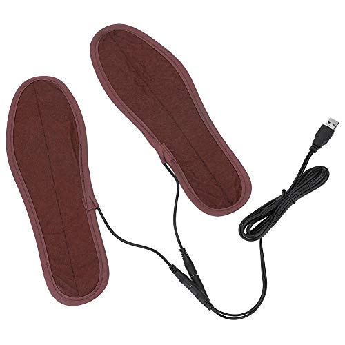 Plantillas Térmicas, Plantillas Calefacción Eléctrica USB Suelas Calefactoras Calentadores Pies de Zapatos Unisex Adulto para Hombres Mujeres para al Aire Libre Invierno Senderismo CAM