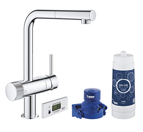 Grohe Blue Pure Minta - Grifo de cocina con filtro, Cromo, Ref.30382000