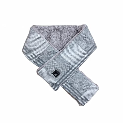 Calentador Agua Gas Bufanda de calefacción Inteligente Calefacción eléctrica USB Bufanda cálida Protector de Cuello para Mantener el Calor en Invierno Calderas De Pellets Baratas (Grey, One Size)