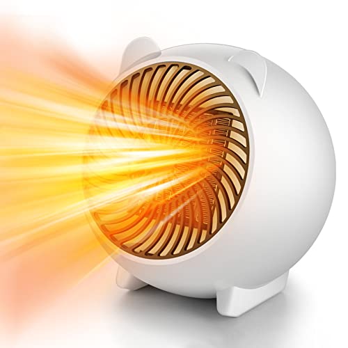 Calefactor Cerámico, HyAdierTech Calefactor Bajo Consumo PTC, Permite Calentar Rápido, Estufas Electricas Bajo Consumo, Calentador para Casa, Oficina, Silencioso (S)