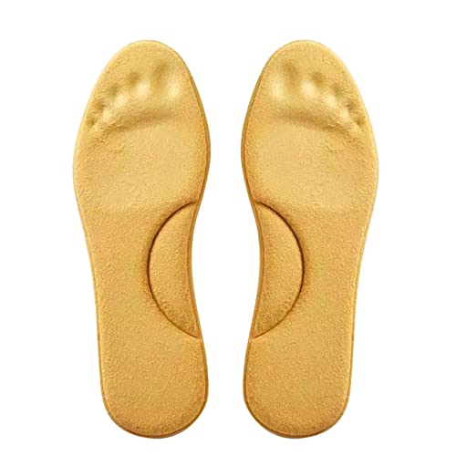 Calefacción Precio Plantilla 4D en otoño e Invierno Soporte de Absorción de Sudor Transpirable Masaje elástico Plantilla de descompresión Autocalentamiento Caldera Biomasa Vivienda (Yellow, XXL)
