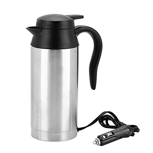 Calentador de agua para automóvil Portátil 750ml 24V Viaje Coche Camión Hervidor Calentador de agua Botella Hervidor de agua caliente Hervidor rápido para beber té y café