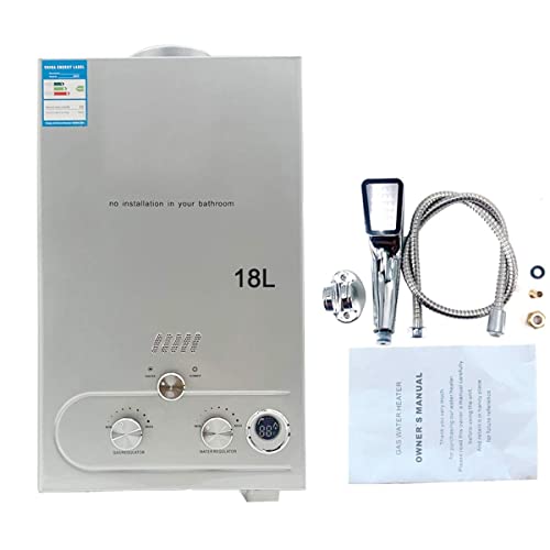 Cozyel 18 L LPG Calentador de Agua Calentador de Agua de Gas Licuado 36KW Calentador de Agua Automático LCD Digital Calentador de Agua Instantáneo Propane Gas Hot Water Heater