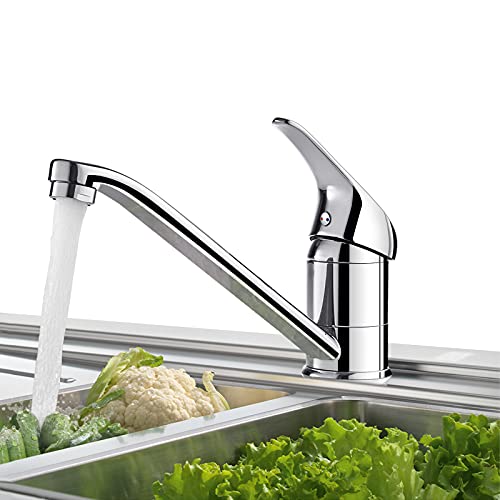 BONADE Grifo Cocina Monomando Grifo para Fregadero Flexible 360° Giratorio Grifería de Lavabo de Latón Mezclador Agua Fría y Caliente