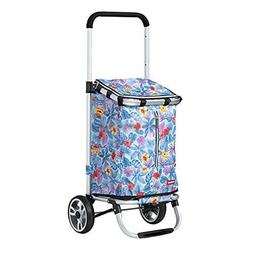 Carro Compra Aleación de aluminio Carrito de compras plegable Trolley Tres velocidades Telescópicas Telescópicas Compras Carro portátil Trolley Carro de Compra/ Carrito de Compra ( Color : 4 )