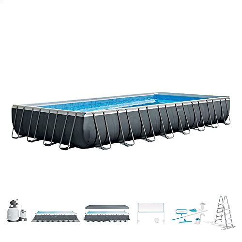 INTEX 55224 - Piscina desmontable pack deluxe + depuradora y clorador