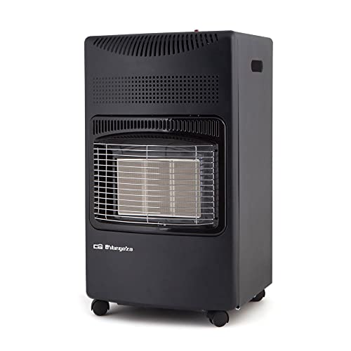 Orbegozo HCE 73 - Estufa de gas butano, cerámica, 4200 W, 3 niveles de potencia, Color Negro