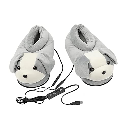Radiador Precio Calentador de con calefacción USB, Zapatos eléctricos de Felpa, Calentador de de Invierno, Calentador de eléctrico con Control de Temperatura de 3 velocidades Calefactor De (Grey, M)