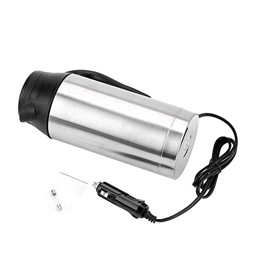DEWIN Calentador Agua Coche - Calentador de Agua de Coche Botella portátil del calentador de agua de la tetera del camión del coche del viaje de 750ml 24V para beber café del té