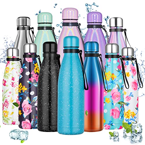 Botella de Agua Acero Inoxidable, Botella Termica 500ml / 750ml, Aislamiento de Vacío de Doble Pared, Botella Agua Deporte Sin BPA, Termo Agua Fria/Caliente para Niños, Oficina, Gimnasio